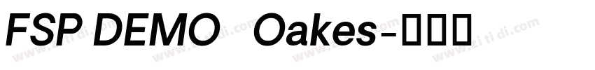 FSP DEMO   Oakes字体转换